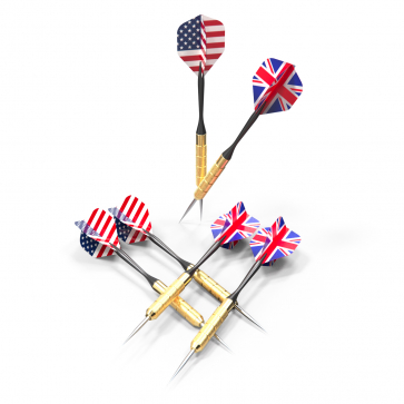 Дартс DFC PRINT двусторонний, 6 дротиков - 10